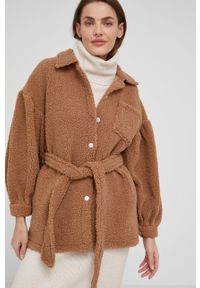 Answear Lab kurtka damska kolor brązowy przejściowa. Kolor: brązowy. Styl: wakacyjny #4