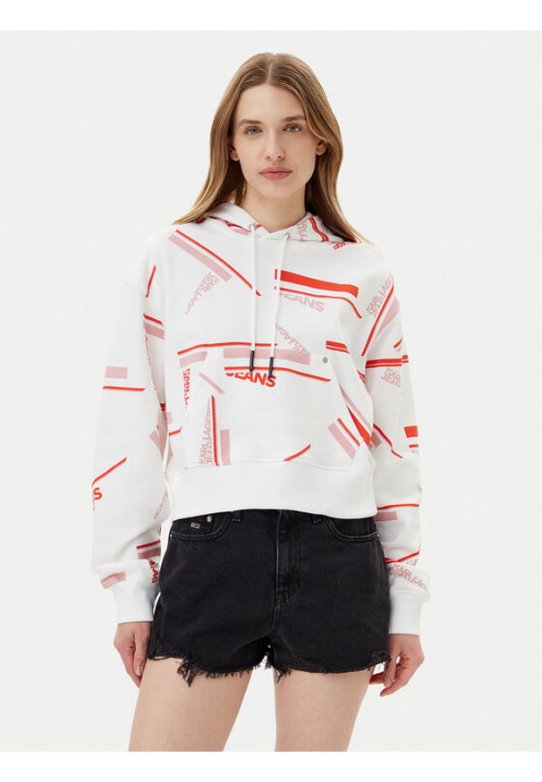 Karl Lagerfeld Jeans Bluza A2W20020 Kolorowy Relaxed Fit. Materiał: bawełna. Wzór: kolorowy