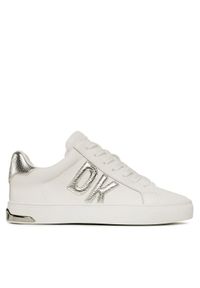 DKNY Sneakersy Abeni Lace Up Sneaker K1300916 Biały. Kolor: biały. Materiał: skóra