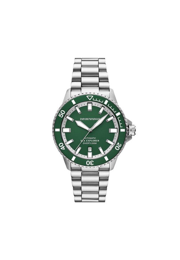 Zegarek Emporio Armani. Kolor: srebrny