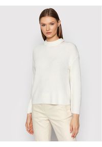 Marella Sweter Cambra 33660219 Beżowy Relaxed Fit. Kolor: beżowy. Materiał: wełna