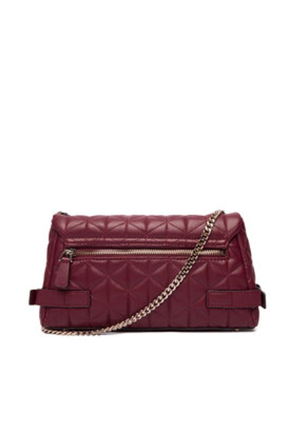 Guess Torebka Paisleigh HWQG98 83210 Bordowy. Kolor: czerwony. Materiał: skórzane