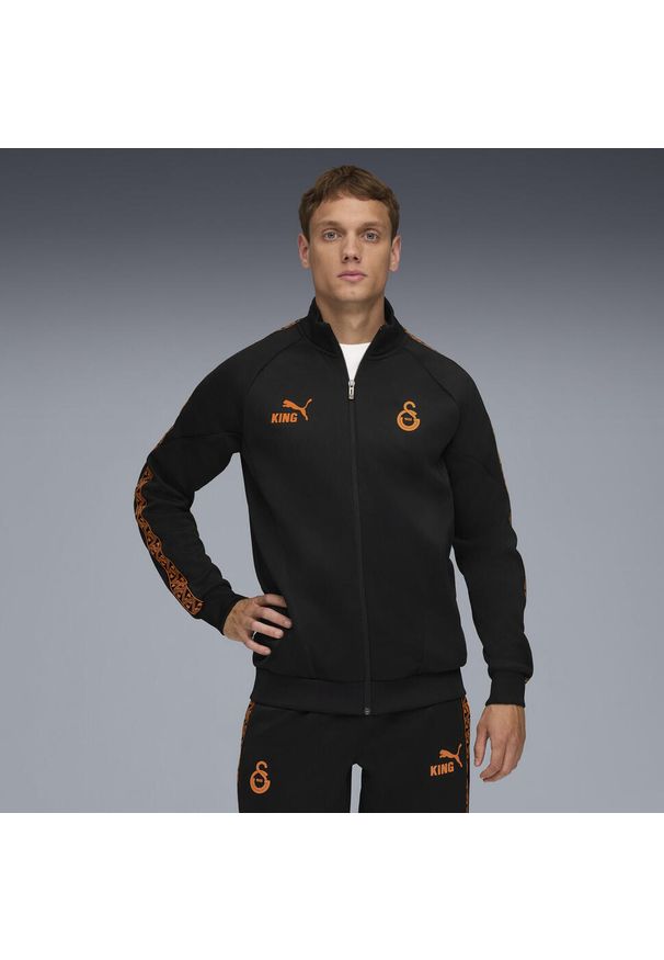Puma - Męska kurtka Galatasaray SK KING Anthem PUMA Black. Kolor: czarny. Sport: bieganie