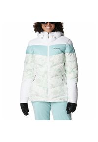 columbia - Kurtka Puchowa Zimowa Damska Columbia Abbott Peak Insulated Jacket. Kolor: niebieski, wielokolorowy, biały. Materiał: puch. Sezon: zima