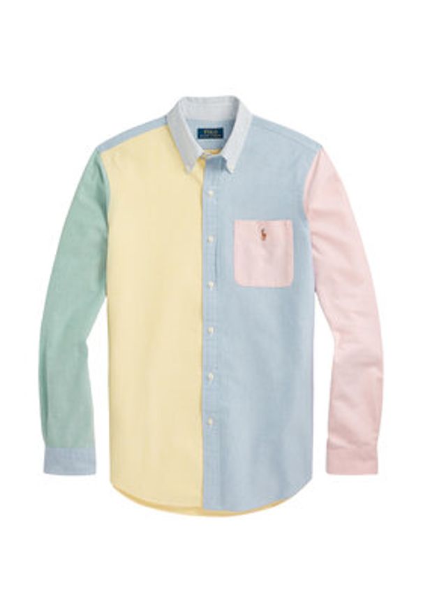 Polo Ralph Lauren Koszula 710928919001 Kolorowy Custom Fit. Typ kołnierza: polo. Materiał: bawełna. Wzór: kolorowy