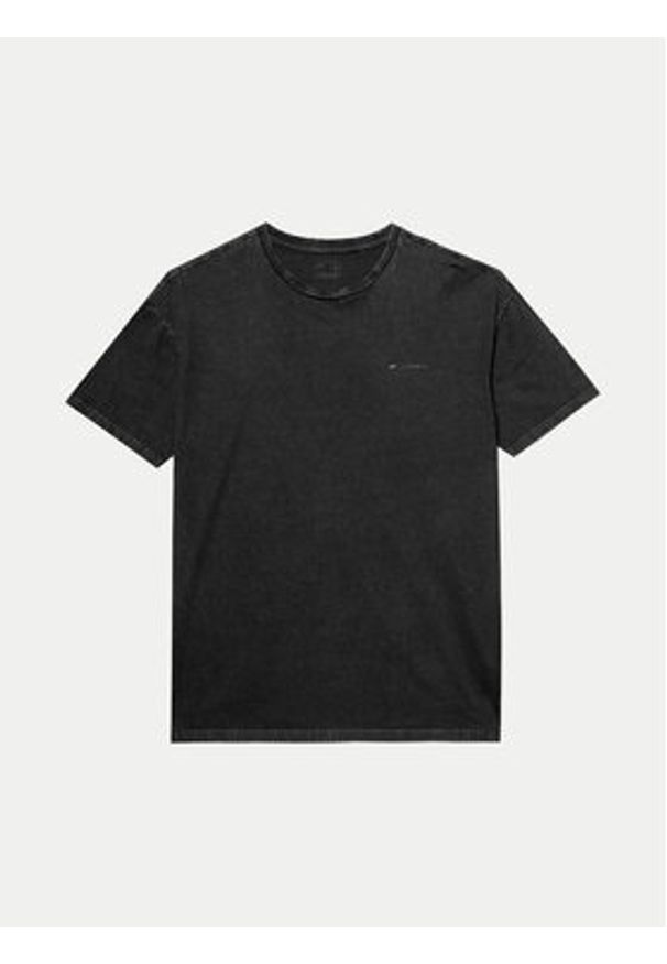 4f - 4F T-Shirt 4FWSS24TTSHM1316 Czarny Oversize. Kolor: czarny. Materiał: bawełna