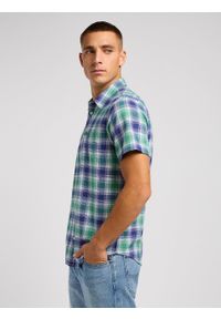 Lee - LEE MĘSKA KOSZULA LEE LEE BUTTON DOWN SS DANDY GREEN 112349961. Typ kołnierza: button down