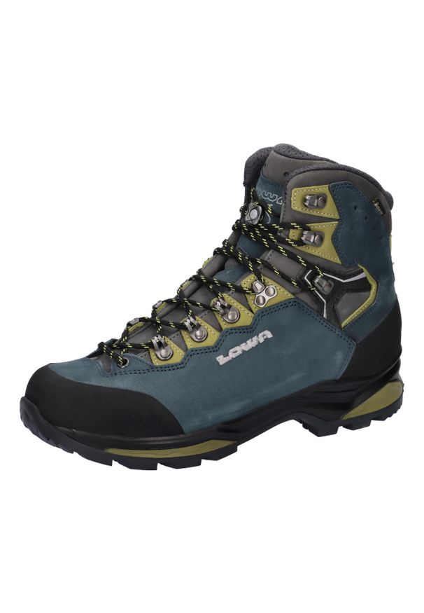 Buty trekkingowe męskie Lowa Camino Evo Gtx. Wysokość cholewki: za kostkę. Zapięcie: sznurówki. Kolor: niebieski. Materiał: materiał. Szerokość cholewki: normalna. Sport: turystyka piesza