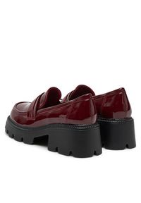 DeeZee Loafersy HLD-2016 Bordowy. Kolor: czerwony. Materiał: skóra #7