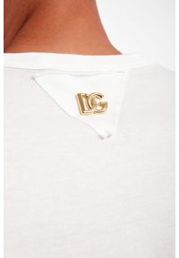 Dolce & Gabbana - T-shirt DOLCE & GABBANA. Materiał: bawełna. Długość rękawa: krótki rękaw. Długość: krótkie. Wzór: nadruk, kwiaty, kolorowy #4