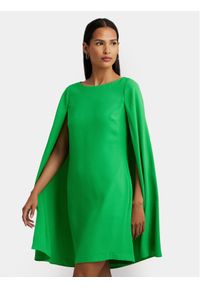 Lauren Ralph Lauren Sukienka koktajlowa 253855210023 Zielony Relaxed Fit. Kolor: zielony. Materiał: syntetyk. Styl: wizytowy