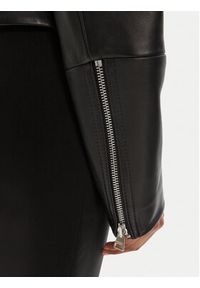 Hugo - HUGO Kurtka skórzana Lasari 50541262 Czarny Regular Fit. Kolor: czarny. Materiał: skóra #3