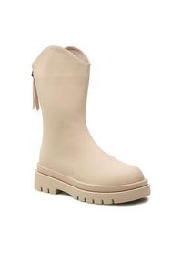 DeeZee Botki WS2601-01 Beżowy. Kolor: beżowy