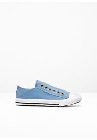 Sneakersy bonprix niebieski dżins. Kolor: niebieski #5