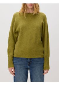 Reserved - Sweter z domieszką wełny - oliwkowy. Kolor: oliwkowy. Materiał: wełna #1