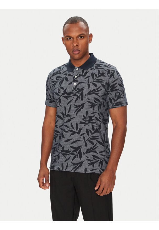 Pierre Cardin Polo C5 21434.2117 Granatowy Regular Fit. Typ kołnierza: polo. Kolor: niebieski. Materiał: bawełna