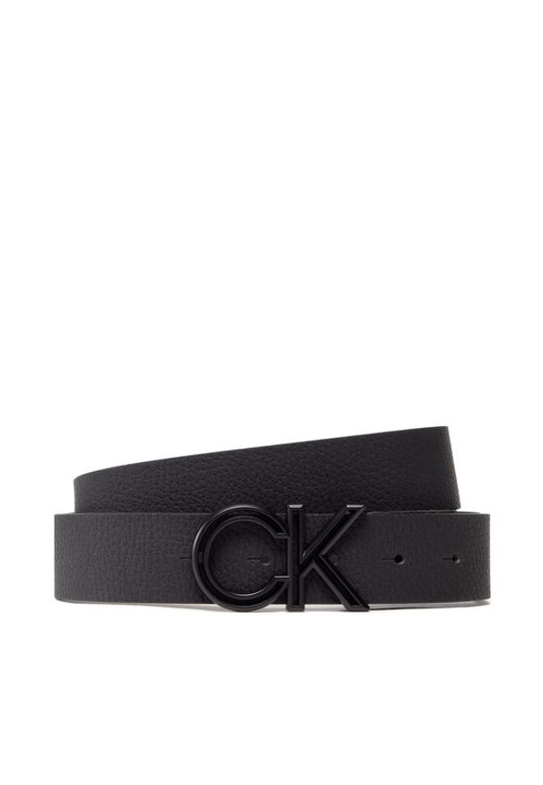 Calvin Klein Pasek Męski Adj Ck Cut Out Pb 35Mm K50K509201 Czarny. Kolor: czarny. Materiał: skóra