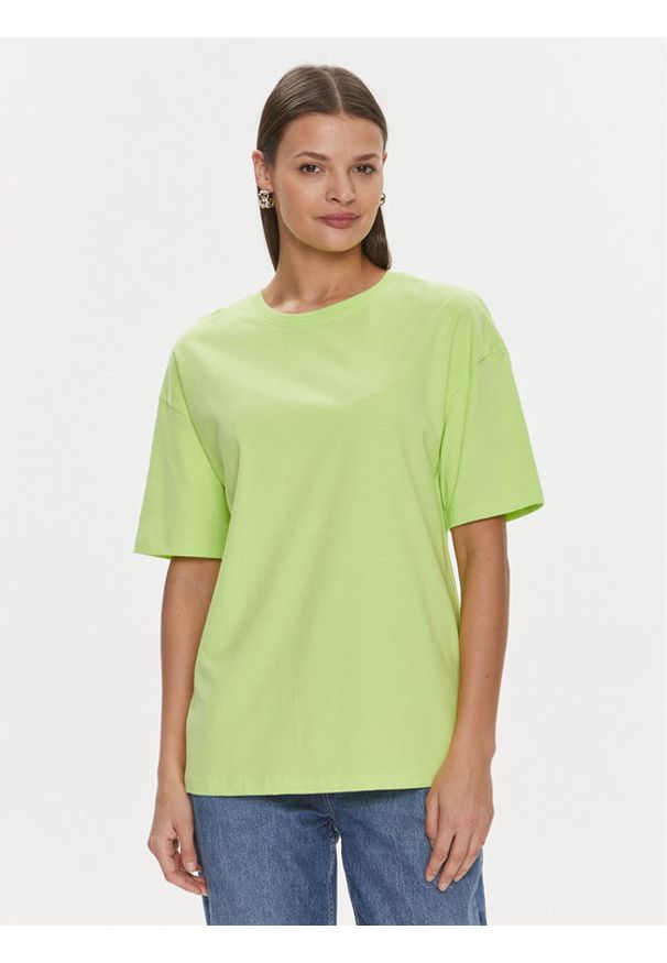 Fracomina T-Shirt FP24ST3006J465N5 Zielony Loose Fit. Kolor: zielony. Materiał: bawełna