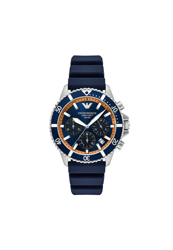 Emporio Armani Zegarek World Explorer AR11696 Granatowy. Kolor: niebieski