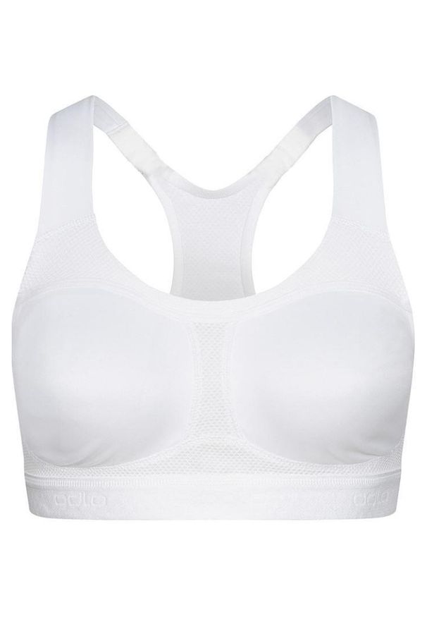 Sutien sportowy Odlo High Ultimate Fit - Komfort i Wsparcie. Kolor: biały. Sport: fitness