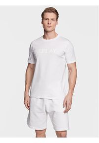 Replay T-Shirt M6462.000.23188P Biały Regular Fit. Kolor: biały. Materiał: bawełna #1