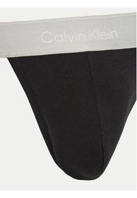 Calvin Klein Underwear Komplet 3 par stringów LV00NB4386 Czarny. Kolor: czarny. Materiał: bawełna #4