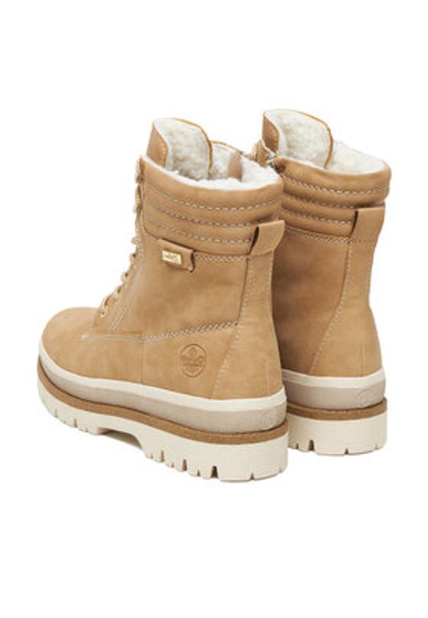 Rieker Trzewiki CEO-Y6225-60 Beżowy. Kolor: beżowy. Materiał: materiał