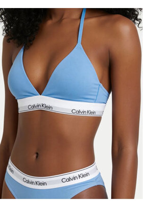 Calvin Klein Underwear Biustonosz braletka LV00QF8498 Błękitny. Kolor: niebieski. Materiał: bawełna