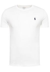 Polo Ralph Lauren T-Shirt 710680785 Biały Custom Slim Fit. Typ kołnierza: polo. Kolor: biały. Materiał: bawełna #4