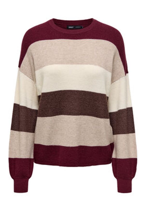 only - ONLY Sweter Atia 15220044 Fioletowy Regular Fit. Kolor: fioletowy. Materiał: syntetyk