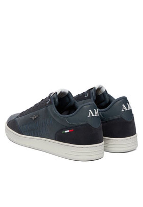Aeronautica Militare Sneakersy 252SC0306UCT03385 Granatowy. Kolor: niebieski. Materiał: skóra