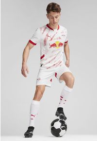 Puma - Męska koszulka domowa RB Leipzig 24/25 PUMA White For All Time Red. Kolor: biały, czerwony, wielokolorowy
