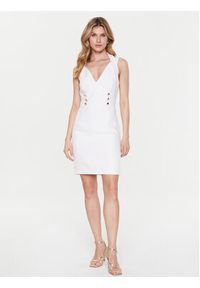Guess Sukienka codzienna Amanda W3GK52 WB4H2 Biały Slim Fit. Okazja: na co dzień. Kolor: biały. Materiał: syntetyk. Typ sukienki: proste. Styl: casual #5