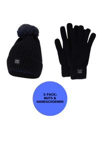 HEAT KEEPER - Zestaw termiczny Damskie rękawiczki/czapka Rozmiar uniwersalny. Kolor: niebieski. Materiał: poliakryl. Sezon: zima. Styl: sportowy #1