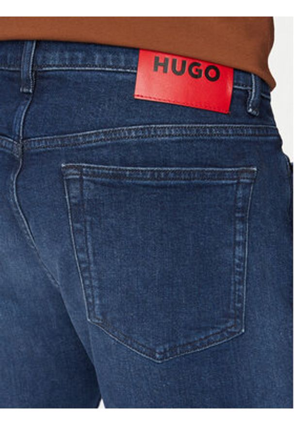 Hugo - HUGO Jeansy 50556089 Granatowy Slim Fit. Kolor: niebieski