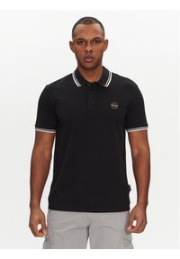 Napapijri Polo E-Macas NP0A4ID59411 Czarny Regular Fit. Typ kołnierza: polo. Kolor: czarny. Materiał: bawełna #1