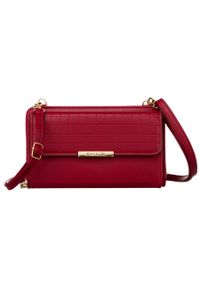 4U CAVALDI - Listonoszka czerwona 4U Cavaldi M-17. Kolor: czerwony. Materiał: skóra #1