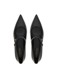 TOMMY HILFIGER - Tommy Hilfiger Czółenka Low Pump Abrasivato FW0FW09321 Czarny. Kolor: czarny. Materiał: skóra #3