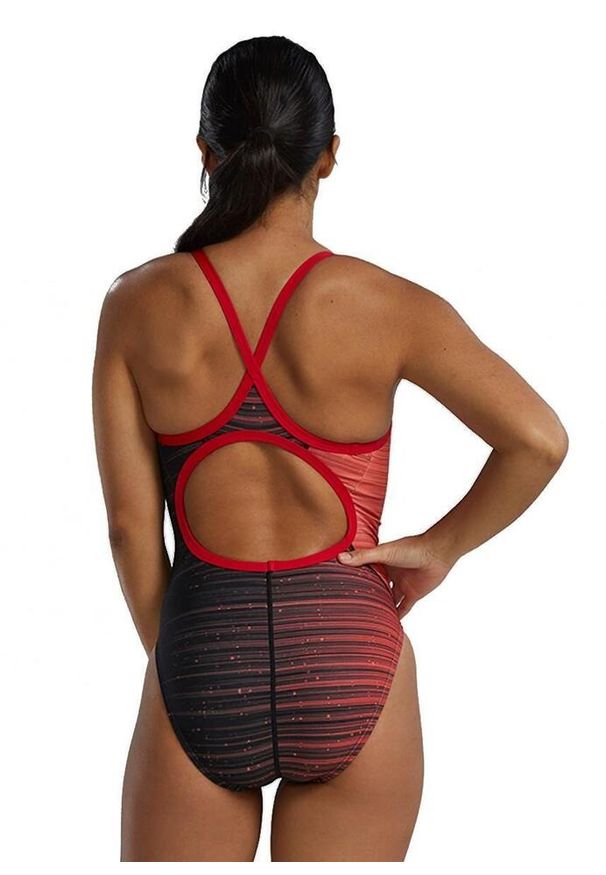 TYR - Strój Kąpielowy Tyr Diamondfit Durafast Elite Speedwarp – Czerwony – Rozmiar 32. Kolor: czerwony