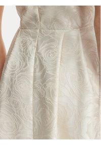 Rinascimento Sukienka koktajlowa CFC0127709003 Écru Regular Fit. Materiał: syntetyk. Styl: wizytowy #6