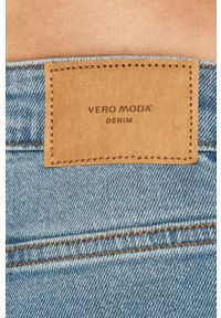 Vero Moda - Szorty jeansowe. Okazja: na co dzień. Kolor: niebieski. Materiał: jeans. Styl: casual #3