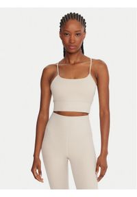 Reebok Biustonosz sportowy Reebok X Ewa Chodakowska RK25310CCW Beżowy. Kolor: beżowy. Materiał: syntetyk #1