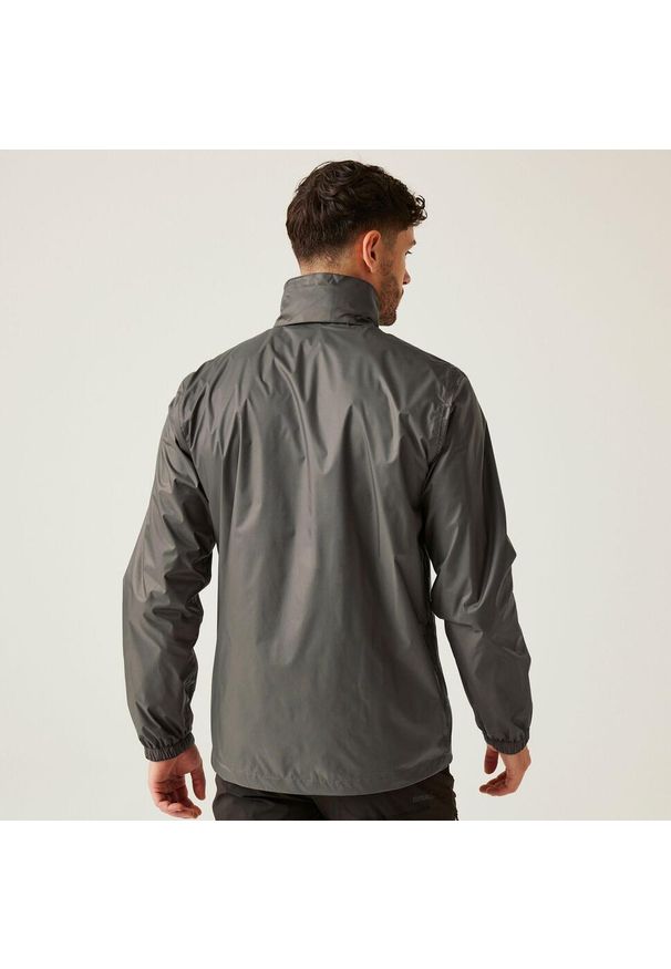 Regatta - Kurtka turystyczna męska Lyle IV przeciwdeszczowa. Kolor: szary. Sport: turystyka piesza