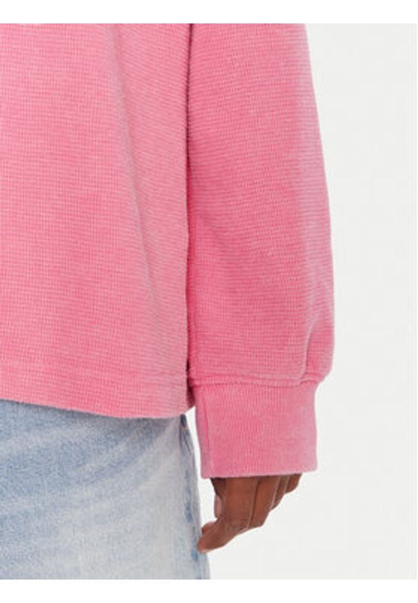 Roxy Bluza Eastside ERJKT04322 Różowy Boxy Fit. Kolor: różowy. Materiał: syntetyk, bawełna