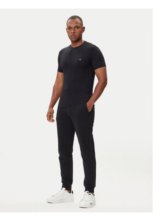 Emporio Armani Underwear Spodnie dresowe EM000500 AF14976 UC001 Czarny Regular Fit. Kolor: czarny. Materiał: syntetyk