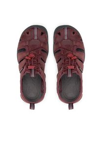 keen - Keen Sandały Clearwater Cnx Lleather 1025088 Bordowy. Kolor: czerwony. Materiał: skóra, nubuk #5