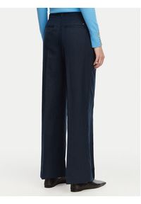 TOMMY HILFIGER - Tommy Hilfiger Spodnie materiałowe WW0WW48884 Granatowy Wide Leg. Kolor: niebieski. Materiał: bawełna #3