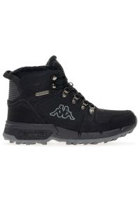 Buty Kappa Cook II 243366-1116 - czarne. Kolor: czarny. Materiał: futro, materiał, syntetyk, guma. Szerokość cholewki: normalna. Sezon: zima