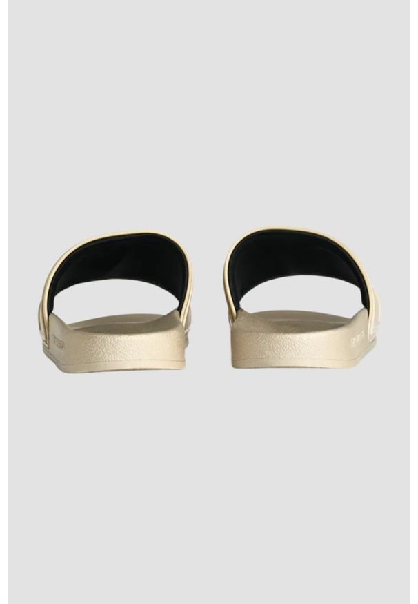 Karl Lagerfeld - KARL LAGERFELD Złote klapki damskie KONDO 2.0 Karl NFT Relief, Rozmiar 37. Kolor: złoty