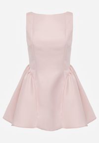 Born2be - Różowa Elegancka Sukienka o Rozkloszowanym Kroju Bez Rękawów Eupene. Okazja: na co dzień. Kolor: różowy. Długość rękawa: bez rękawów. Typ sukienki: proste, rozkloszowane. Styl: elegancki #6